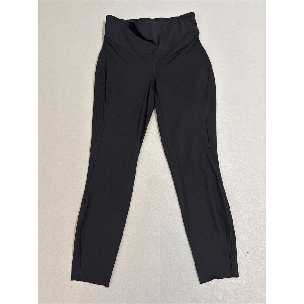 Lululemon Women's Size 8 Black Base Pace High Rise 25" Leggings Activewear EUC